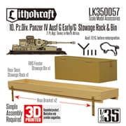 LK350057 1/35 WWII ドイツ IV号戦車F2型/G型用 荷物ラック/雑具箱 第10装甲師団バージョン [プラモデル用パーツ]