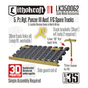 LK350062 1/35 WWII ドイツ III号戦車F型/G型用 予備履帯ラック 第5戦車連隊バージョン1 [プラモデル用パーツ]
