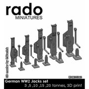 RDM35S40 1/35 WWII ドイツ ジャッキセット（3/5/10/15/20トン型） [プラモデル用パーツ]