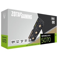ZOTAC GAMING GeForce RTX 5070 SOLID　美品 Amazon.com: ZOTAC Gaming GEFORCE 5070 Solid OC 12GB 192BITS
