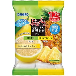 ぷるんと蒟蒻ゼリーパウチ 日向夏+ゴールデンパイン 20g×12個