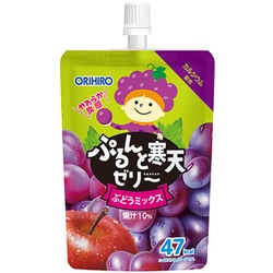 ぷるんと寒天ゼリー スタンディング ぶどうミックス 130g
