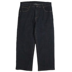 パワートゥザピープル POWER TO THE PEOPLE ルーズストレートデニムパンツ ブラック L 5301050-BLK L