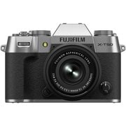 FUJIFILM X-T50 XC15-45mm レンズキット シルバー [ボディ APS-Cサイズ ミラーレスカメラ＋交換レンズ「XC15-45mmF3.5-5.6 OIS PZ」 日本語・英語版]