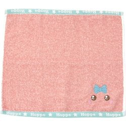 ほっぺちゃん 刺繍タオルハンカチ 中 ピンク