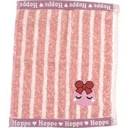 ほっぺちゃん 刺繍タオルハンカチ 小 ピンク