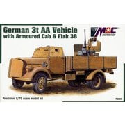 MAC72069 1/72 ドイツ 3トン 4×2 装甲トラック w/Flak 38 [組立式プラスチックモデル]