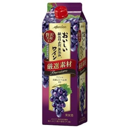 おいしい酸化防止剤無添加赤ワイン 厳選素材プレミアム ボックス 12度 1000ml [赤ワイン]