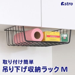 吊り下げ収納ラック M ブラック 731-29