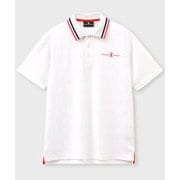 ゴルフウェアメンズ 半袖ポロシャツ 25S POLO/JQ/MONOGRAM Lサイズ WHT GF571 WHT L
