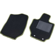 スズキ ジムニー&シエラ(JB64/JB74)専用フロアマット ダークグリーン 運転席/助手席 2点セット ヒールパッド付き 裏面滑り止め加工 IMP335