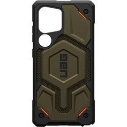 Galaxy S25 Ultra用 マグネット対応MONARCH PRO ケブラーエレメントグリーン UAG-GLXS25U-PMS-KG