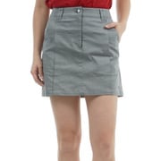 ゴルフウェアレディース 25S バックプリント ツイルスカート Lサイズ GRY THLA514