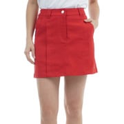ゴルフウェアレディース 25S バックプリント ツイルスカート Lサイズ RED THLA514