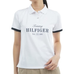 ゴルフウェアレディース 25S クラシックロゴ 半袖ポロシャツ Lサイズ WHT THLA516