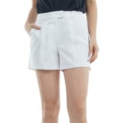 ゴルフウェアレディース 25S フロントタックツイル ショートパンツ Mサイズ WHT THLA519