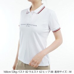 【サイズ L☆極美品】トミーフィルフィガー　ポロシャツ　ゴルフ　レディース　白 TOMMY HILFIGER GOLF トミーヒルフィガー ゴルフ レディース