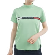 ゴルフウェアレディース 25S ラインロゴ 半袖モックネックシャツ Mサイズ LMGR THLA532