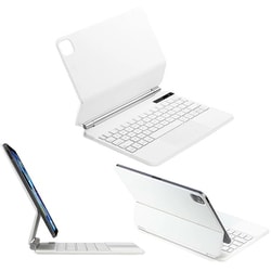 Bluetoothタッチパッド搭載 キーボード＆ケース ホワイト RM-1999WH