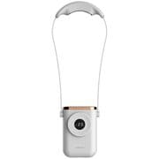 首掛け扇風機 首掛けファン&ペルチェ USB-C充電 3段階風量調節 冷却プレート付き 2000mAh ホワイト HED-4331