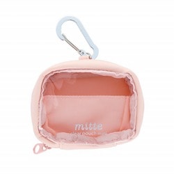 限定 クリアポーチ ミニ mitte（ミッテ） アプリコットピンク S2334895