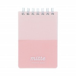 限定 Wリングメモ mitte（ミッテ） アプリコットピンク S2846993