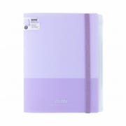 限定 ゴムバンド付クリアファイル5P+ファスナーポケット mitte(ミッテ) ラベンダー S2173069