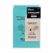 限定 封筒2種セット PEANUTS IV×LB(アイボリー×ライトブルー) S8908265