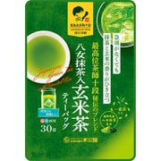 茶師十段秘伝 八女抹茶入 玄米茶ティーバッグ 90g(3g×30袋)