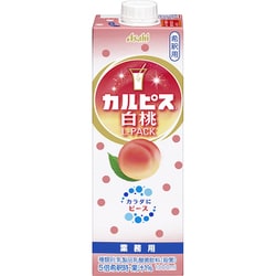 「カルピス（R）白桃Lパック」紙容器 1000ml