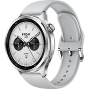 Xiaomi Watch S4 Silver (シルバー) 1.43インチ有機EL ベゼル交換 クラウン搭載 心拍数/血中酸素レベル測定 ストレス/高度睡眠モニタリング 最大15日間長持ちバッテリー 内蔵GNSS対応 スマートウォッチ BHR9197GL