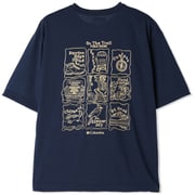 シダートレイルバックグラフィックTシャツ メンズ カットソー Collegiate Navy, Trailguide Icons(464) Mサイズ AE3185