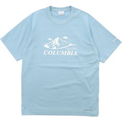 ヤハラフォレストグラフィックショートスリーブTシャツ メンズ カットソー Ripple Blue, Front Print（431） Lサイズ PM0509
