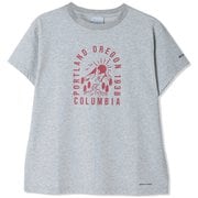 ウィメンズヤハラフォレストショートスリーブTシャツ レディース カットソー Columbia Grey Heather,Mountain Graphic(039) Sサイズ PL1517