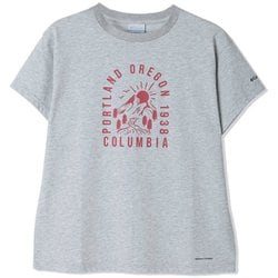 ウィメンズヤハラフォレストショートスリーブTシャツ レディース カットソー Columbia Grey Heather,Mountain Graphic（039） Lサイズ PL1517