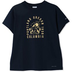 ウィメンズヤハラフォレストショートスリーブTシャツ レディース カットソー Collegiate Navy,Mountain Graphic（464） XLサイズ PL1517