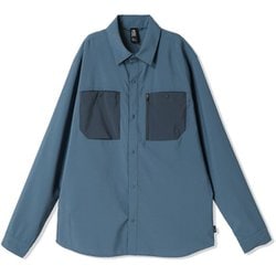 トレイルセンダーロングスリーブ メンズ シャツ Adriatic Blue, Moon Blue（444） Sサイズ OM0330