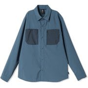 トレイルセンダーロングスリーブ メンズ シャツ Adriatic Blue, Moon Blue（444） Sサイズ OM0330