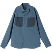 トレイルセンダーロングスリーブ メンズ シャツ Adriatic Blue, Moon Blue(444) Lサイズ OM0330
