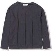 TSワッフルリブルーズクルー レディース カットソー ネイビー(046) Lサイズ 8215551