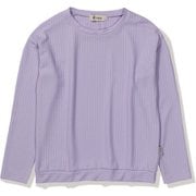 TSワッフルリブルーズクルー レディース カットソー ラベンダー(089) Lサイズ 8215551