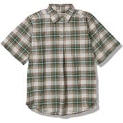 CシールドサーフェスチェックシャツS/S レディース シャツ アッシュグリーン(246) Mサイズ 8212258