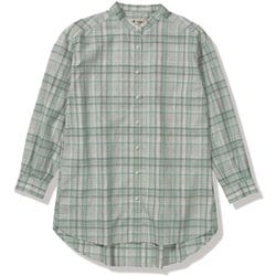 TSリネンチェックチュニック レディース シャツ ミストミント（247） Sサイズ 8212579