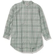 TSリネンチェックチュニック レディース シャツ ミストミント(247) Sサイズ 8212579