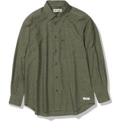 COOLMAXシャンブレーシャツ メンズ シャツ オリーブ（070） Lサイズ 6212546