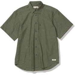 クールマックスシャンブレーシャツS/S メンズ シャツ オリーブ（070） Mサイズ 6212548