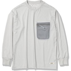 TSベーシックメッシュポケティー メンズ カットソー ライトグレー（021） XLサイズ 6215550