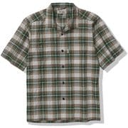 CシールドサーフェスチェックOCシャツS/S メンズ シャツ アッシュグリーン(246) XLサイズ 5212203