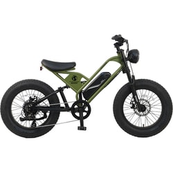 電動アシスト自転車 GHOST 20インチ 36V 11.2Ah 外装7段変速 カーキ TDN-237L-PL-KH
