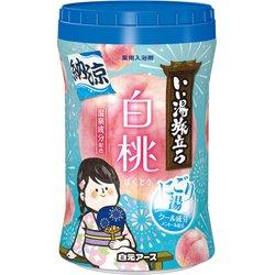 いい湯旅立ちボトル 納涼にごり湯 白桃の香り 500g [医薬部外品 薬用 入浴剤 クール 保湿 温泉 粉末]